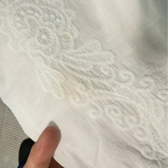 Spell White Embroidered Lace Mini Dress Medium - Picture 16 of 16